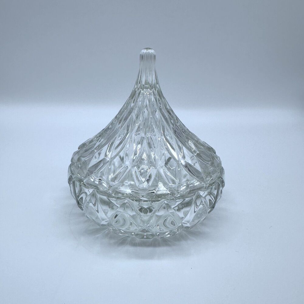 Hershey's Kisses Crystal Vtg Candy Dish Shannon Crystal Designs by Godinger
